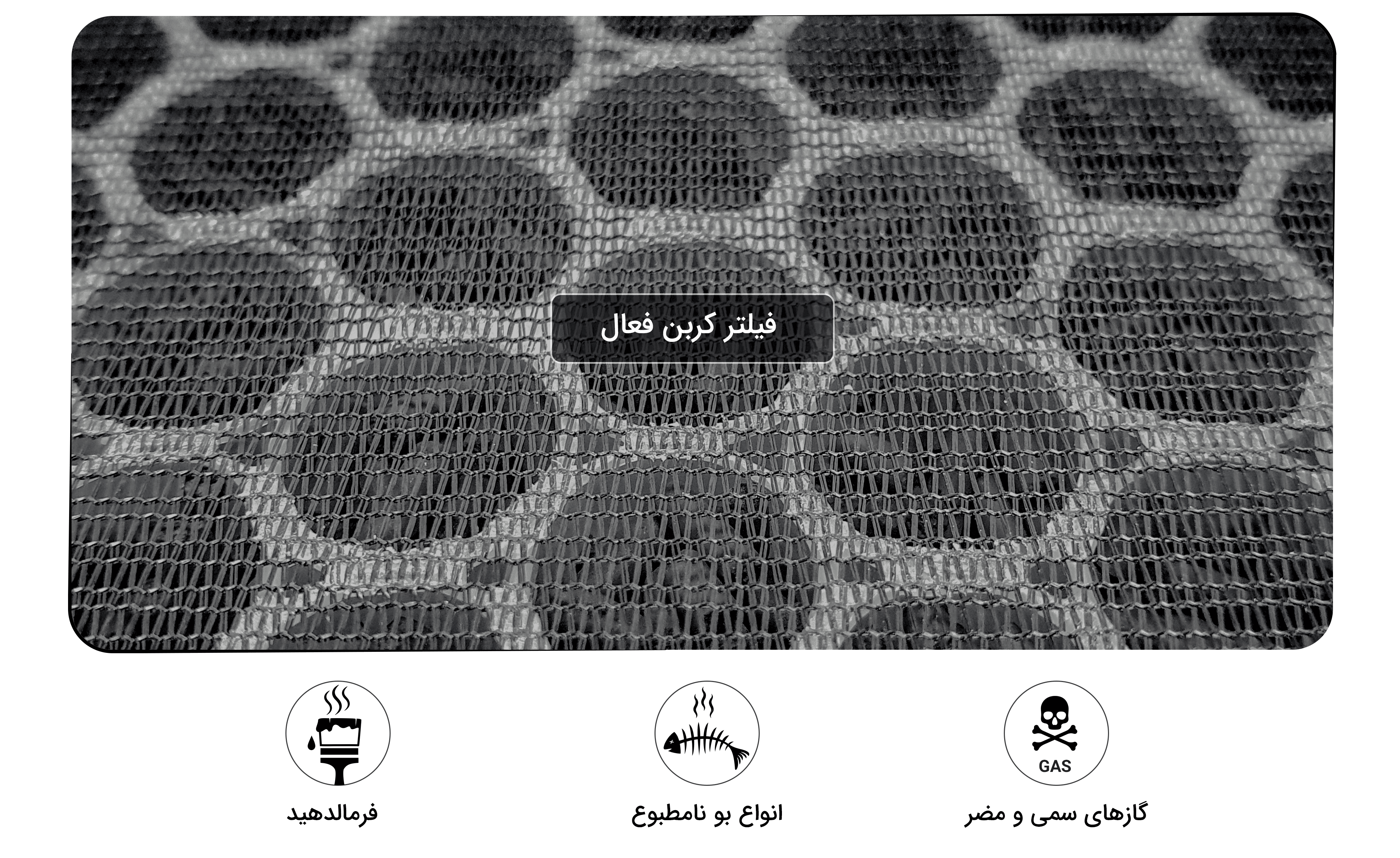 ساختار فیلتر کربن فعال در تصفیه هوا