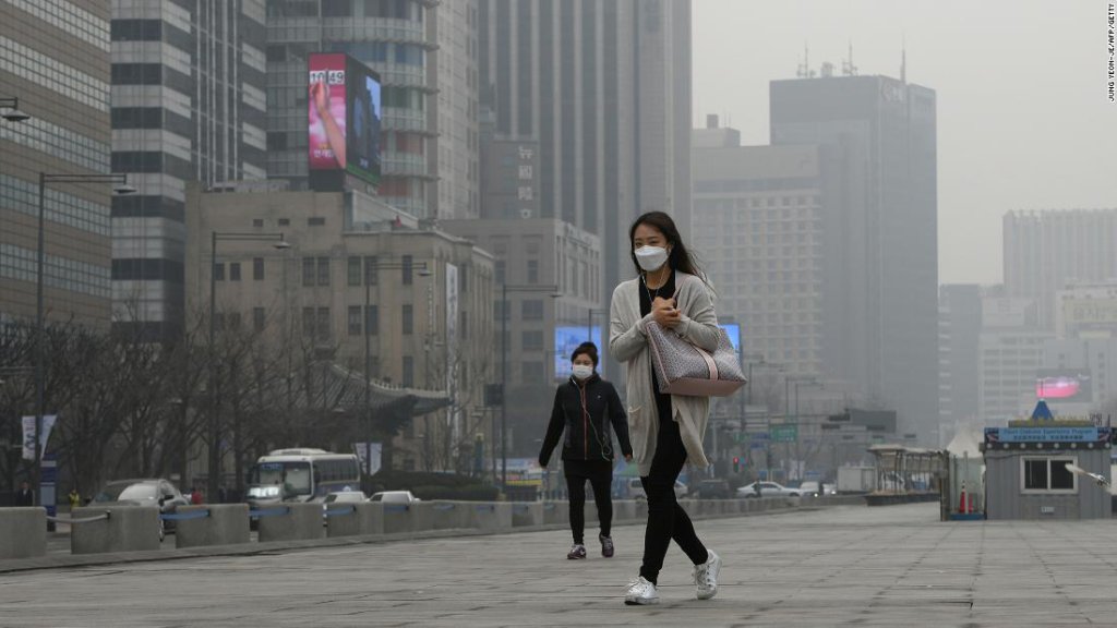 آلودگی هوا در کره جنوبی به حد خطرناکی رسیده است