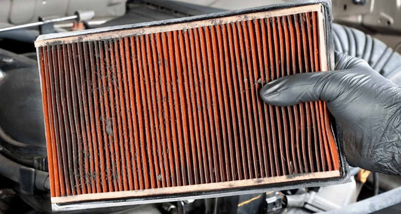 Car air filter replacement