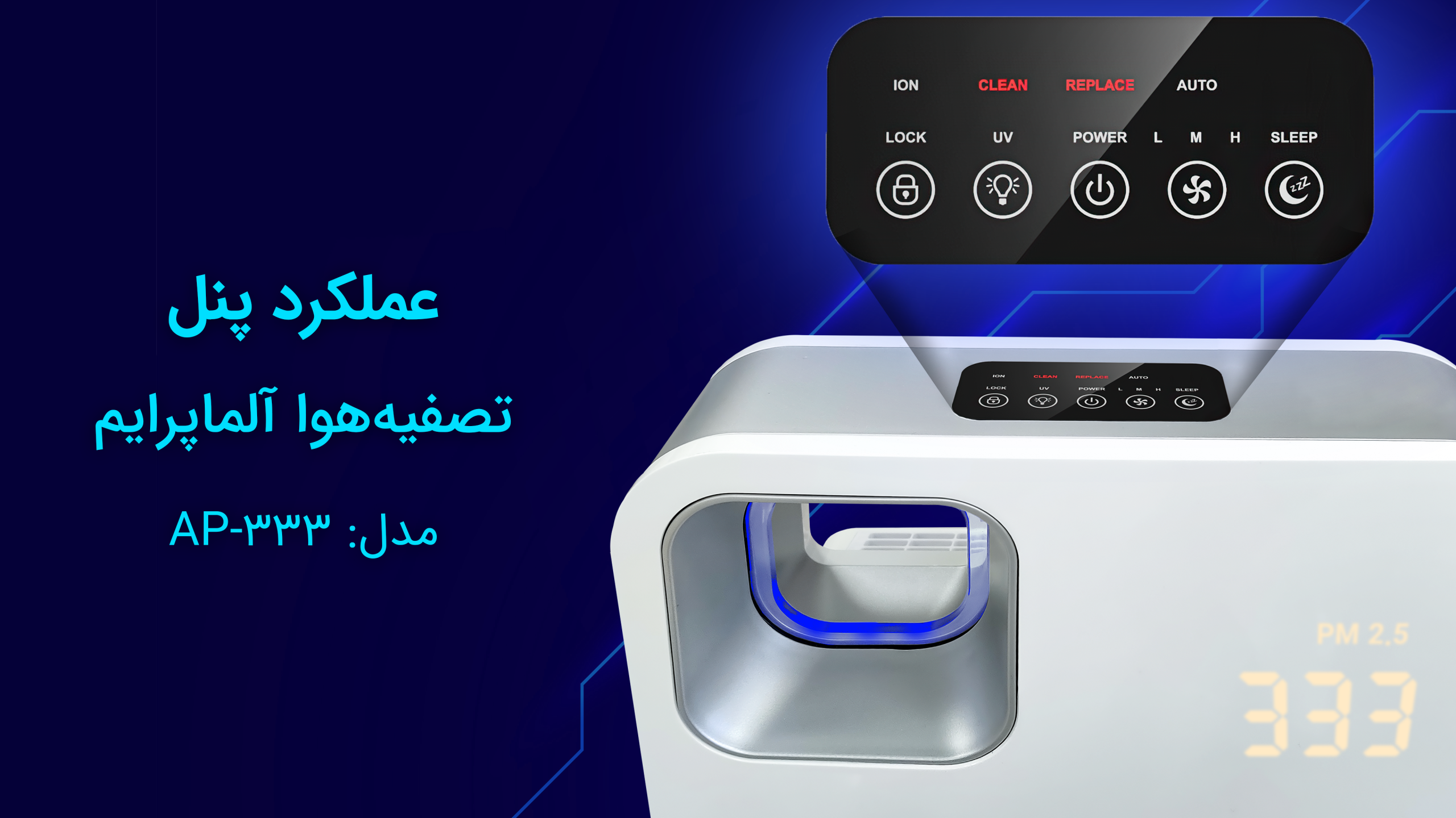 عملکرد پنل لمسی AP-333