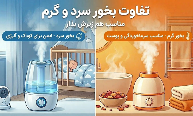 تفاوت بخور سرد و گرم