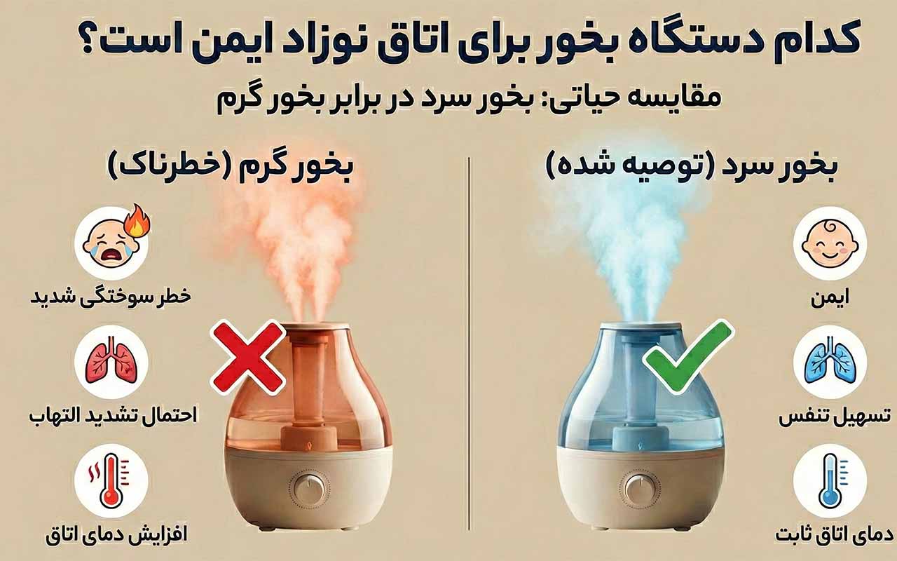 مزایای دستگاه بخور برای نوزاد 2 مزایای دستگاه بخور برای نوزاد